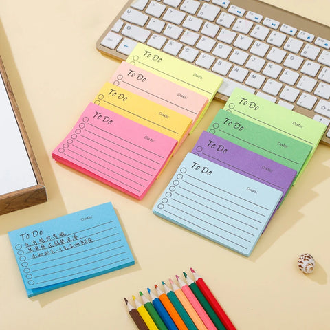 50 Sheets Kawaii To Do List Memo Pads Tearable Sticky Notes Daily Planner Korean Stationery