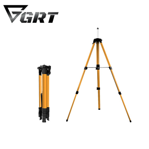 Adjustable 1.2/1.5m Laser Level Tripod with 5/8" Adapter, Metal Bracket, Anti-Corrosion Coating