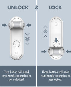 Childproof Door Lever & Knob Lock - Easy Install Baby Proofing for Home Safety