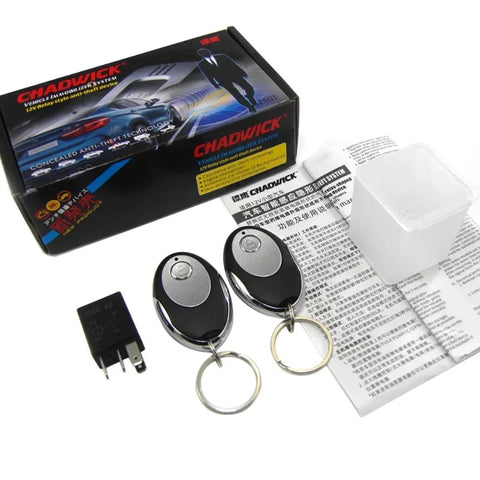 12V Wireless Immobilizer Car Engine Lock Anti-Theft Security System with Replaceable Relay