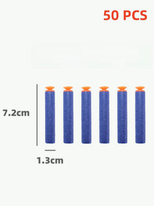 100-Pack 7.2cm Foam Dart Refills for Toy Blasters - Safe for Kids Ages 6+
