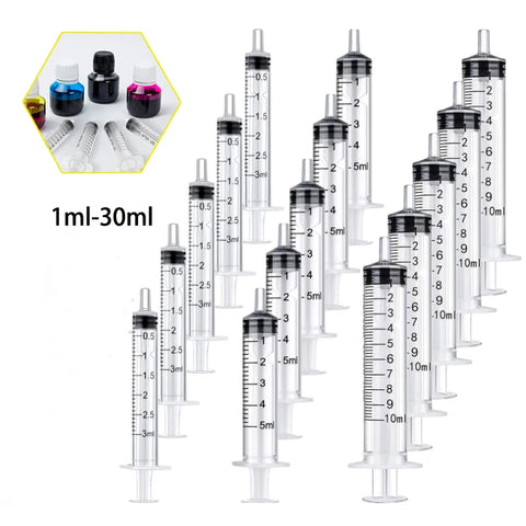 Disposable Syringes 1ml-10ml, Without Needles, Multi-purpose: Glue, Pet Feeding, Cooking, Bulk Pack