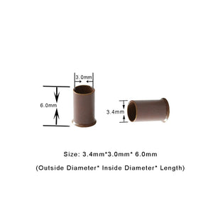 1000x Micro Rings Beads 3.4x3.0x6mm Copper Tubes for I-Tip Hair Extensions, 7 Colors Available