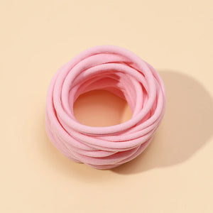 10-Pack Traceless Nylon Stretch Headbands for Newborns & Kids - Elastic Baby Hair Accessories