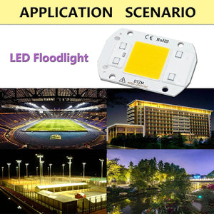 10-pack 50W AC220V LED COB Chips for DIY Floodlight Spotlight Lamp