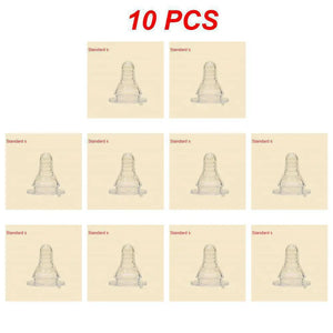 1-10 Pack Baby Pacifier Nipples Wide Bore Spiral Frosted Non-Irritating Thickened Safe Real-Feel