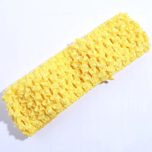 10 Pack 4cm Crochet Elastic Hairbands - Knit Headbands for Women Accessories