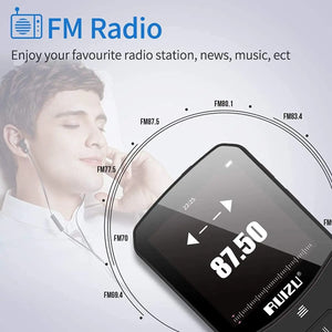 Portable Bluetooth MP3 Music Player Clip with Screen, FM, Recording, Clock, Pedometer Radio