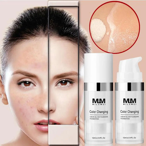 2-in-1 Oil-Free Foundation & Concealer - Waterproof, Long-Lasting, Color Correcting Makeup
