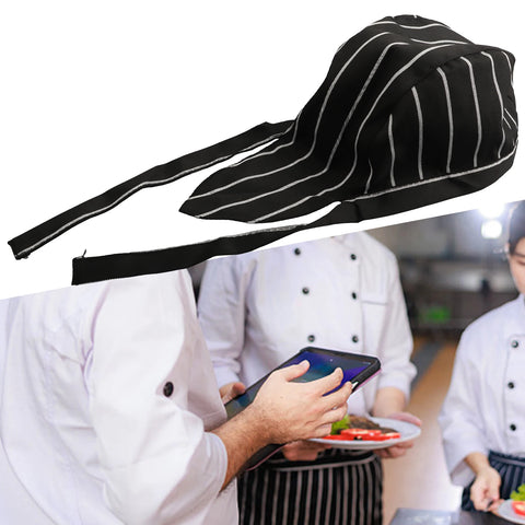 Black Cotton Chef Hat for Kitchen, Cooking, Restaurant, Catering, Daily Wear