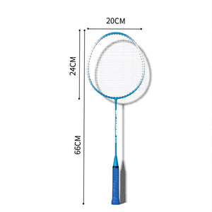 Lightweight Badminton Racket Set with Bag - Outdoor Sports Gear for Beginners