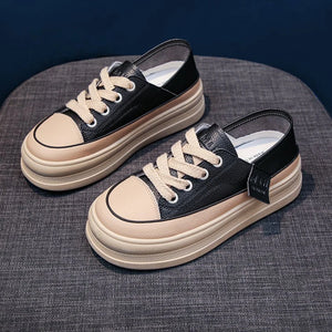 Women's Platform Sneakers 2025 - Fashion Lace-Up Walking & Running Shoes, Comfortable & High Quality