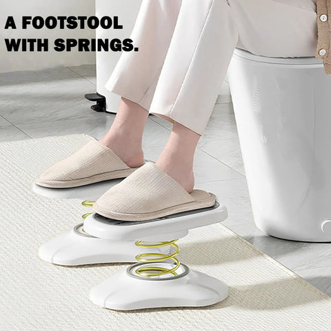 Adjustable Multipurpose Foot Stool - 35° Anti-Slip Footrest for Office & Toilet