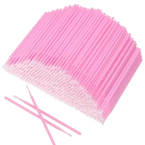 50-Pack Disposable Pink Mascara Wands | Eyelash Brush Applicators For Makeup