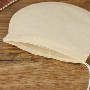 100 Eco-Friendly Biodegradable Drawstring Tea Bags 6x7cm for Loose Leaf & Herbal Filters