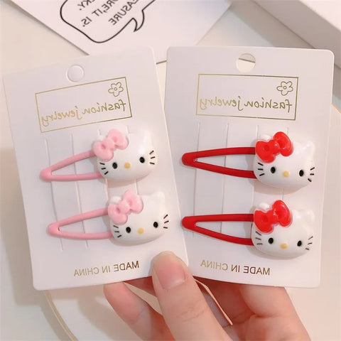 Cute Bow Hair Clips for Kids (2-Pack) - Adorable Hair Accessories