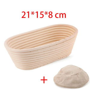 10" Oval Rattan Bread Proofing Basket for Sourdough Baking