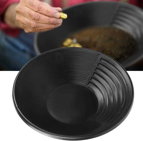 15" Plastic Gold Pan Basin for Nugget Dredging & River Prospecting - Gold Panning Equipment Tool