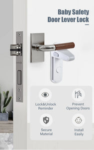 Childproof Door Lever & Knob Lock - Easy Install Baby Proofing for Home Safety