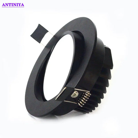 Dimmable LED COB Recessed Ceiling Spotlight 5W-18W, Aluminum Round Panel Light, Indoor AC85-265V Downlight