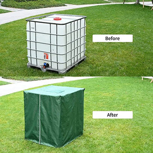 1000L IBC Tote Container Cover, Waterproof UV-Resistant Outdoor Protection