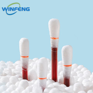 100pcs Disposable Alcohol Swabs & Iodine Cotton Sticks First Aid Kit for Wound Cleaning Antibacterial Care