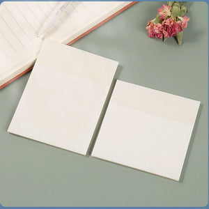 100 Sheets Clear Sticky Notes Pads Transparent Notepad School Office Stationery Paper