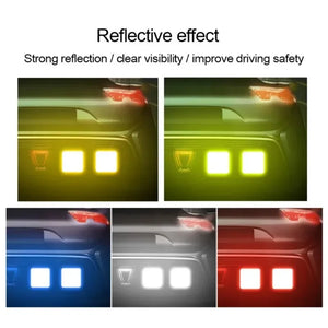 1-50pcs Safety Reflective Waterproof Tape High Visibility for Night Riding Walking and Cars