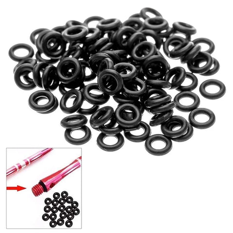 30pcs Black Dart Rubber O Rings for Shaft Installer Tool Accessories