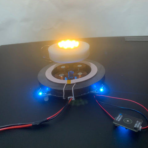 12V Maglev Wireless Power Transmitter Coil Induction Receiver LED DIY Magnetic Levitation Moon Lamp