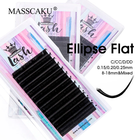 Faux Mink Volume Lash Extensions C/D Curl Mixed Length 0.15-0.25mm Double Tip