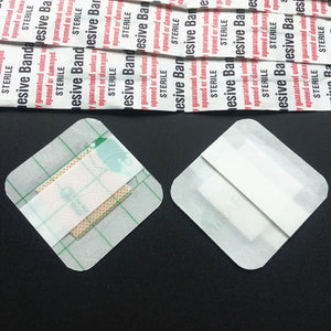100pcs Waterproof Transparent Square Bandages 38x38mm - Adhesive Wound Plaster Dressing