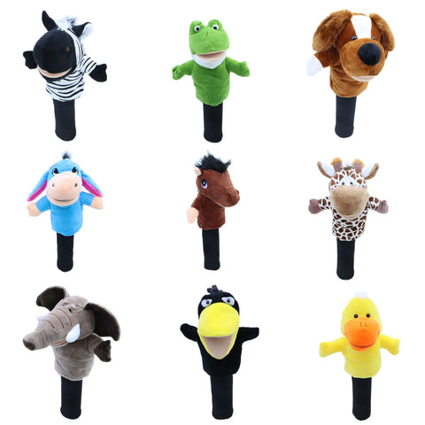 Animal Golf Headcovers for Fairway Woods 3 & 5, Elastic Neck, Fun Mascot for Golfers