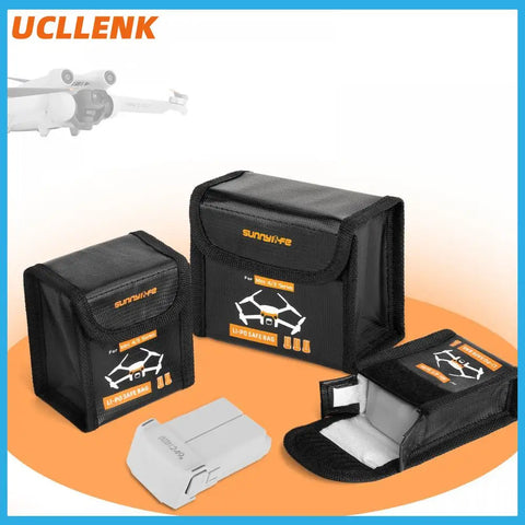 Explosion-Proof Lipo Battery Safe Bag for DJI Mini 4 Pro/3 Pro/3 – Drone Battery Storage Case