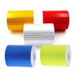 100cm x 5cm Reflective Tape Safety Warning Sticker for Cars & Motorcycles