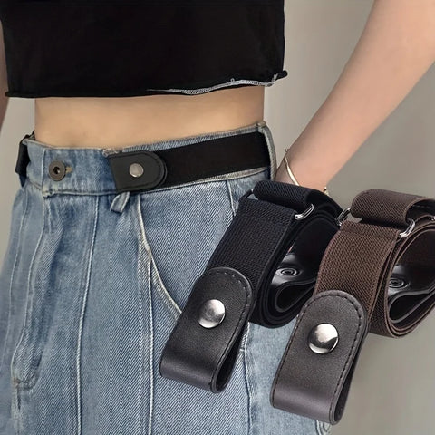 Elastic Invisible Unisex Belt - Seamless, Adjustable for Jeans - Fashionable and Simple Design