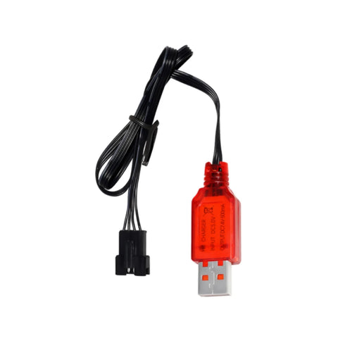7.4V USB Charger SM-4P 500mA for RC Cars & Gel Blasters