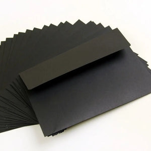 10-Pack Kraft White Ivory & Black Stationery Envelopes 17.5x12.5cm Message Card Letter Storage Paper
