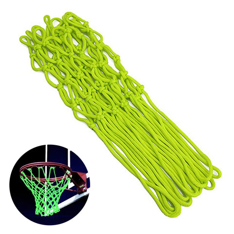 Glowing Basketball Net Nightlight 12 Loop Nylon Rim for Hoop Sun Powered Standard Size