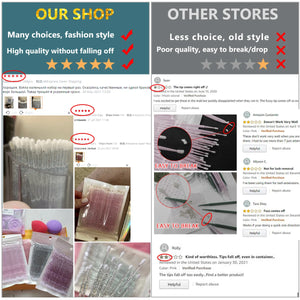 100-Pack Disposable Mascara Wands for Lash Extensions & Makeup