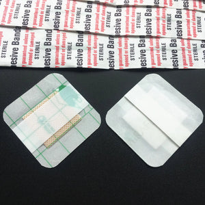 100pcs Waterproof Transparent Square Bandages 38x38mm - Adhesive Wound Plaster Dressing