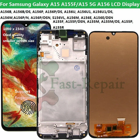 Galaxy A15 Super AMOLED LCD Display Screen Replacement 5G Compatible