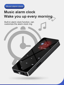 2" Metal Touch MP3 MP4 Music Player, Bluetooth 5.0, FM Radio, Alarm, E-book, Card Support