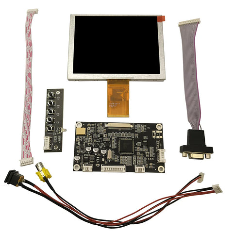 5" LCD Screen 640x480 with VGA AV Controller Driver Board Zj050na 08c