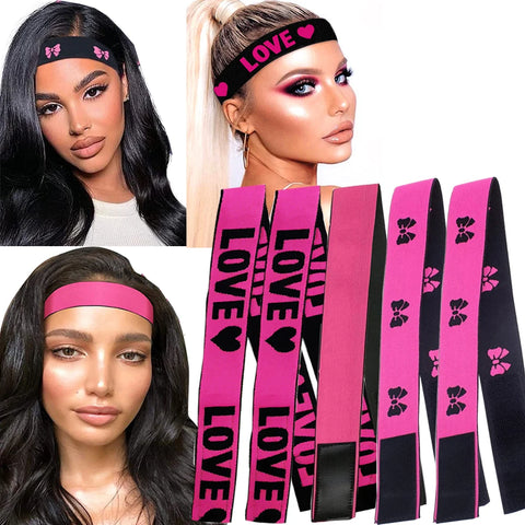 5pcs Elastic Lace Melting Bands for Wigs, Wig Headband, Secure Fit Wig Bands