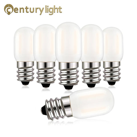 Dimmable E14 LED Candelabra Bulb 220V 1W 2700K Frosted Tubular Candle Light for Wall Lamps & Chandeliers