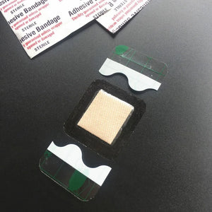 100pcs Waterproof Transparent Square Bandages 38x38mm - Adhesive Wound Plaster Dressing