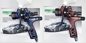 1.3mm Upper Pot Spray Gun for Auto, Furniture, Leather, and Metal - High Atomization, 6800 Gravity Pneumatic Tool