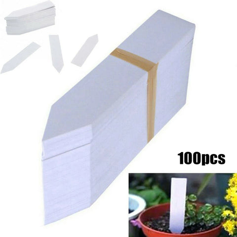 100-Pack Waterproof Reusable Garden Plant Labels - Outdoor ID Tags