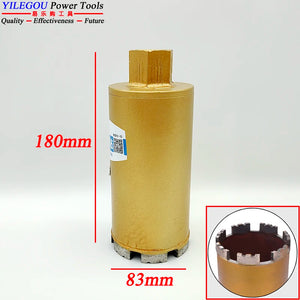 "180mm Diamond Core Drill Bit Set with SDS Adapter for Concrete & Bridge Drilling"